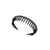 Full-diamond flocking headband for washing face, five-pointed star hair band for women, new style with teeth for hair trimming, teeth for washing and grooming, hair clip and hair accessory Item Picture